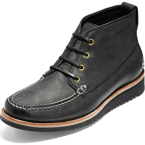 Men's Cole Haan Pinch Rugged Chukka Boot Black/Black Leather 7 M