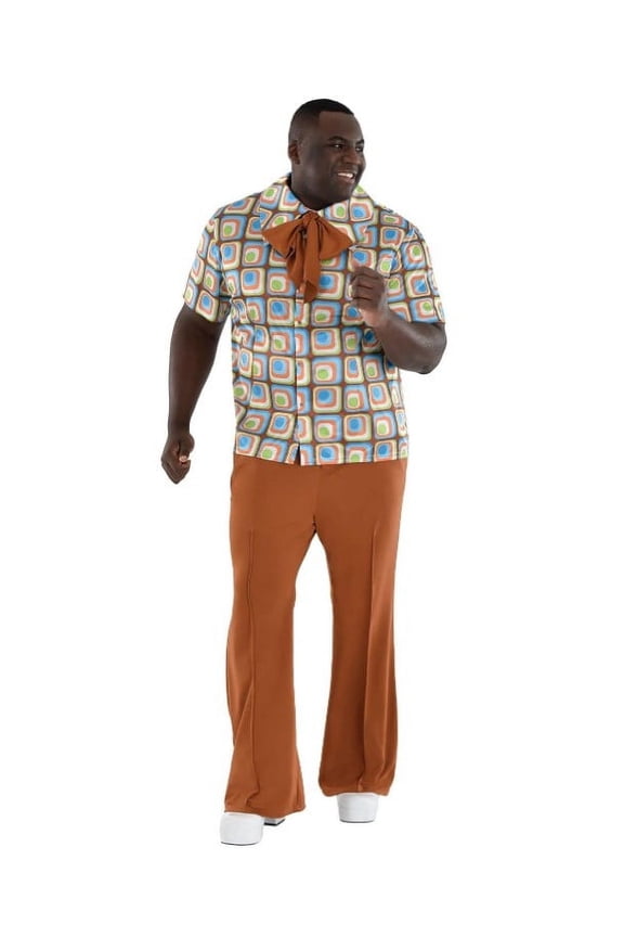 Men's Collared Shirt & Pants Set - 1960's - Costume - Adult - 2XL