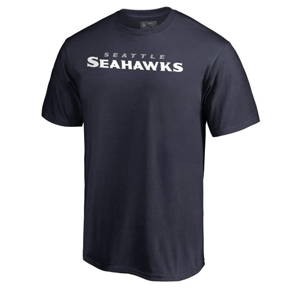 Men's College Navy Seattle Seahawks Wordmark T-Shirt