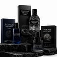 thumbnail image 1 of Men’s Cologne 3-Pack Gift Set – Azure Noir Intense, Valencia Uomo Fantasy & Valentine Milano | Eau de Parfum & Eau de Toilette Gift Set - 3 Pack, 1 of 6