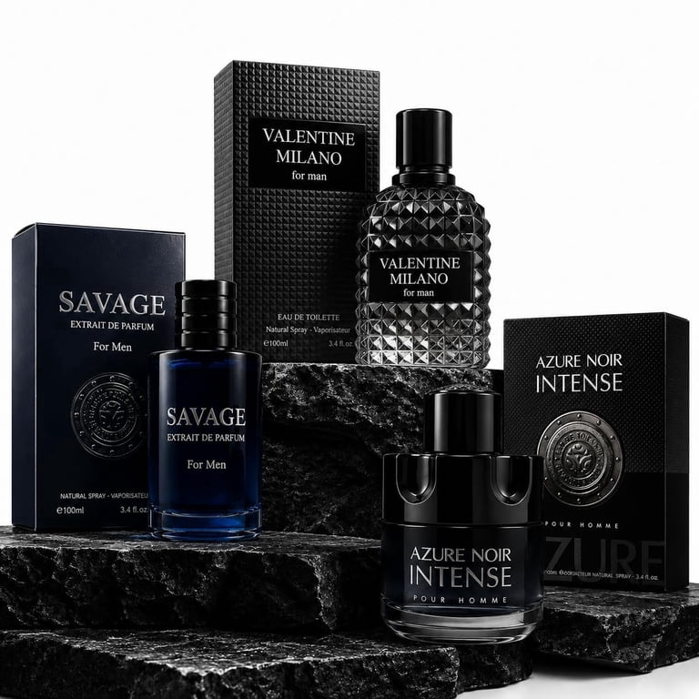 Men‚Äôs Cologne 3pk Gift Set ‚Äì Azure Noir Intense, Valencia Uomo