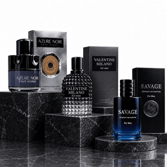 Luxury Men's Cologne Gift Set 3 Piece Long Lasting Fragrance Collection, Premium Eau de Toilette Spray Set, Designer Inspired Scents, Luxury Gift for Men