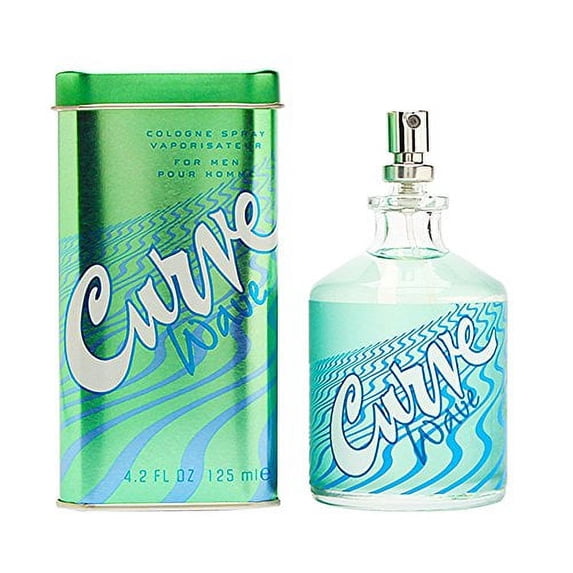 Men's Cologne Fragrance Spray by Curve, Casual Cool Day or Night Scent, Curve Wave, 4.2 Fl Oz