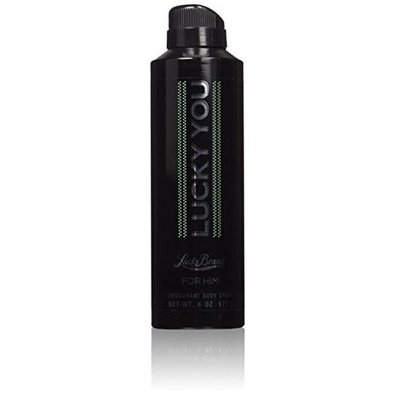 Men's Cologne Fragrance Spray by Lucky You, Day or Night Casual Scent with Bamboo Stem Fragrance Notes, 6 Fl Oz