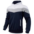 thumbnail image 1 of Men's Color Block Pullover Hoodie Sweatshirt Casual Long Sleeve Hooded Top With Pockets Comfortable and Stylish Outerwear,Size M-3XL, 1 of 4
