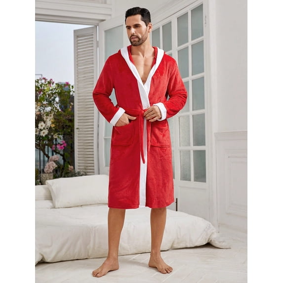 Men's Color Block Sleepwear Set, Sold Separately, Suitable For Family Matching With Mommy And Me Outfits