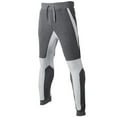 thumbnail image 1 of Men's Color Block Sweatpants Casual Baggy Trousers Elastic Waist Pants with Pockets Lightweight Relaxed Fit Drawstring Trousers, 1 of 2