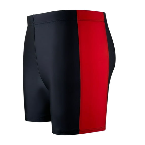 Men's Color Block Swim Trunks - Square Leg Swim Shorts for Pool/Beach Athletic Wear