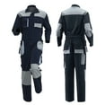 thumbnail image 1 of Men's Color Block Work Coverall Mechanics Overalls Workwear Jumpsuit with Multi Pockets, 1 of 7
