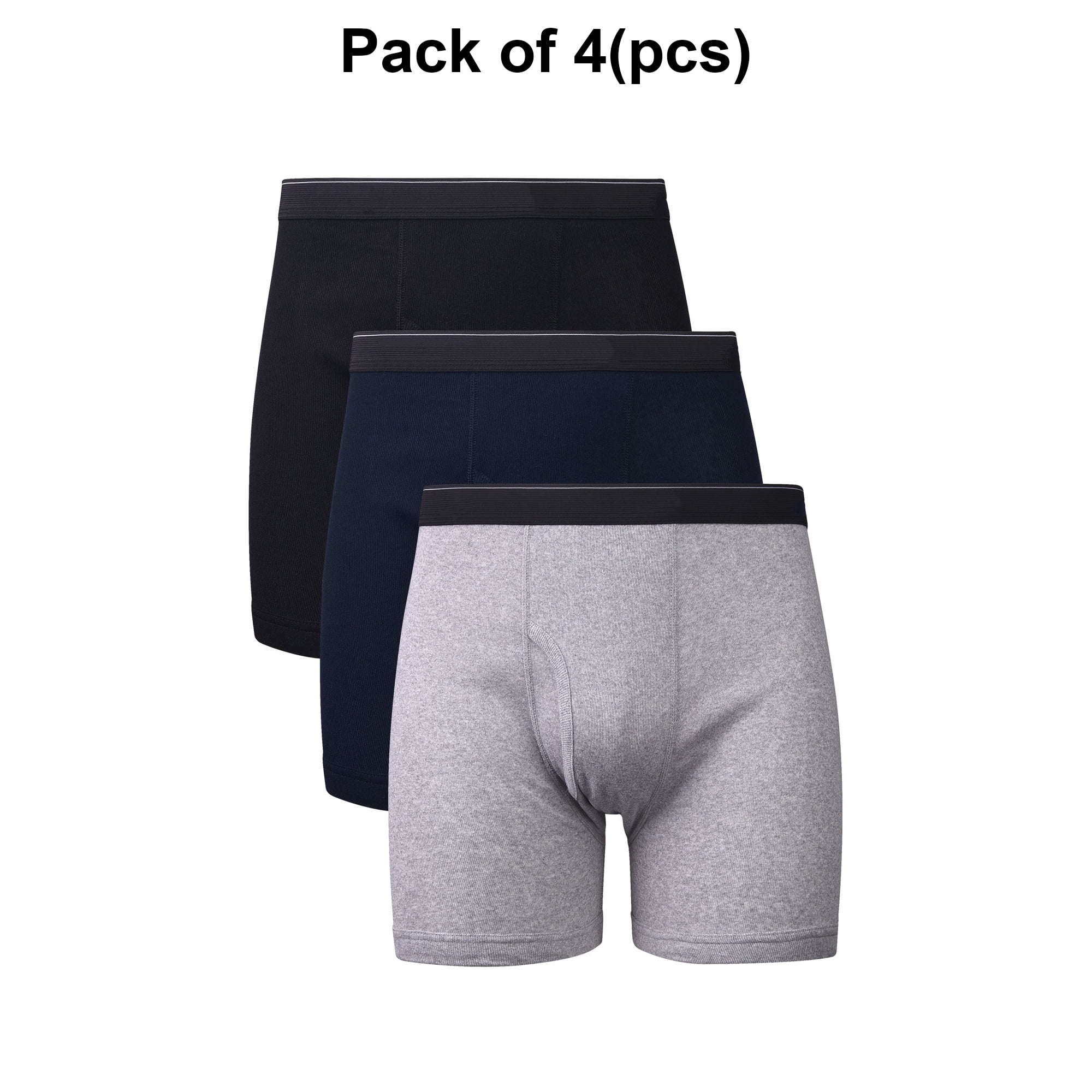 Men's Color Boxer Briefs Assorted Colors Size M and 4-Pack