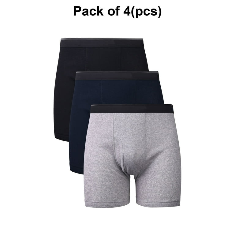 Men's Color Boxer Briefs Assorted Colors Size M and 4-Pack