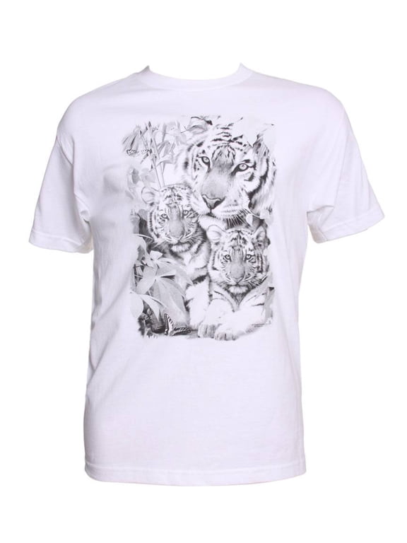 Men's Color Changing Tiger Family T-Shirt - Large