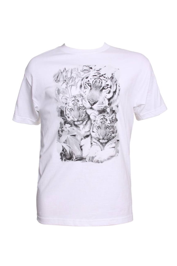 Men's Color Changing Tiger Family T-Shirt - Large