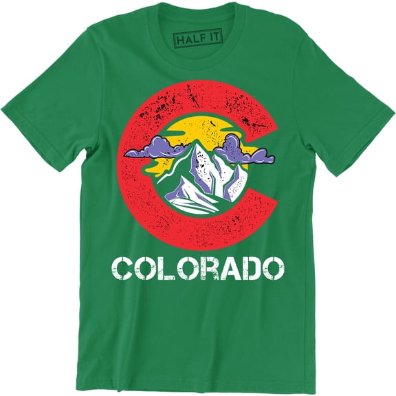 Men's Colorado Mountain Vintage State Denver Retro Hometown Pride Usa T-Shirt
