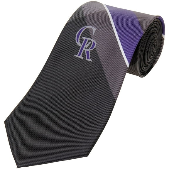 Men's Colorado Rockies Woven Polyester Grid Tie