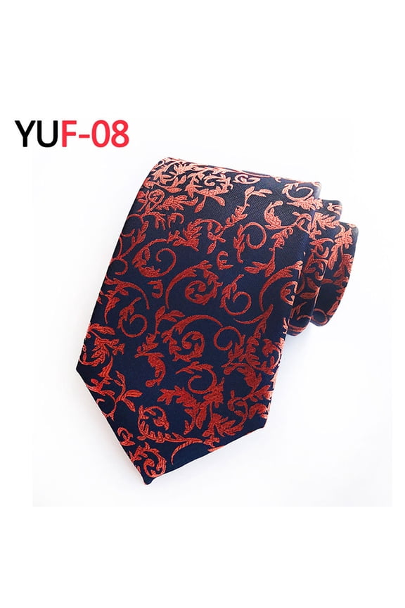 Men's Colorful Paisley Floral Striped Ties Wedding Business Wide 8CM Necktie