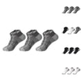 thumbnail image 1 of Men's Colorful Short Basketball Socks 3 Pack Lightweight Cushioned Sport Ankle Socks, 1 of 4