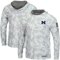 thumbnail image 1 of Men's Colosseum Arctic Camo Michigan Wolverines OHT Military Appreciation Long Sleeve Hoodie Top, 1 of 4