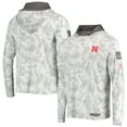 thumbnail image 1 of Men's Colosseum Arctic Camo Nebraska Huskers OHT Military Appreciation Long Sleeve Hoodie Top, 1 of 4