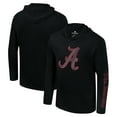 thumbnail image 1 of Men's Colosseum Black Alabama Crimson Tide Color Pop Active Blend 2-Hit Long Sleeve Hooded T-Shirt, 1 of 3