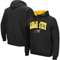 thumbnail image 1 of Men's Colosseum  Black Alabama State Hornets Arch & Logo Hoodie, 1 of 3