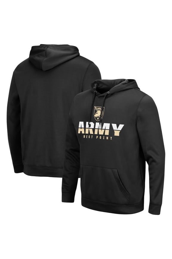 Men's Colosseum Black Army Black Knights Lantern Pullover Hoodie