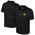 thumbnail image 1 of Men's Colosseum  Black Baylor Bears Milk Steak Polo, 1 of 3