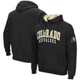 thumbnail image 1 of Men's Colosseum Black Colorado Buffaloes Double Arch Pullover Hoodie, 1 of 3