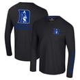 thumbnail image 1 of Men's Colosseum Black Duke Blue Devils Logo Lockup 3-Hit Active Blend Long Sleeve T-Shirt, 1 of 3