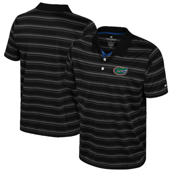 Men's Colosseum  Black Florida Gators Milk Steak Polo