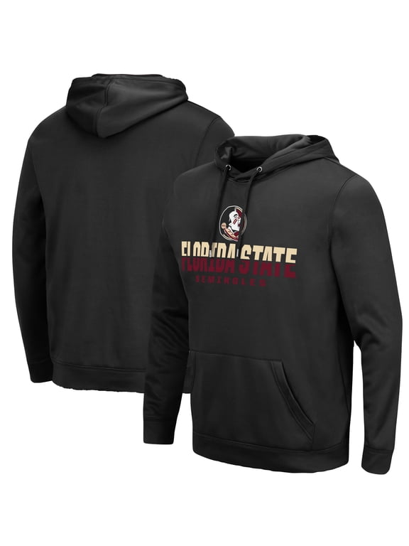Men's Colosseum Black Florida State Seminoles Lantern Pullover Hoodie