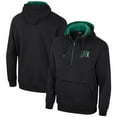 thumbnail image 1 of Men's Colosseum Black Hawaii Rainbow Warriors Team Half-Zip Pullover Hoodie, 1 of 3