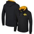 thumbnail image 1 of Men's Colosseum Black Iowa Hawkeyes Affirmative Thermal Hoodie Long Sleeve T-Shirt, 1 of 3