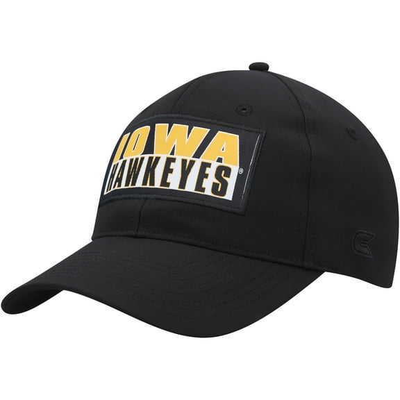 Men's Colosseum Black Iowa Hawkeyes Positraction Snapback Hat