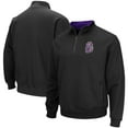 thumbnail image 1 of Men's Colosseum Black James Madison Dukes Tortugas Logo Quarter-Zip Jacket, 1 of 4