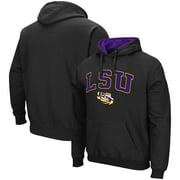 COLOSSEUM ATHLETICS Men's Colosseum Black LSU Tigers Arch & Logo 3.0 Pullover Hoodie