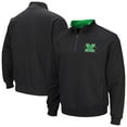 thumbnail image 1 of Men's Colosseum Black Marshall Thundering Herd Tortugas Logo Quarter-Zip Jacket, 1 of 3
