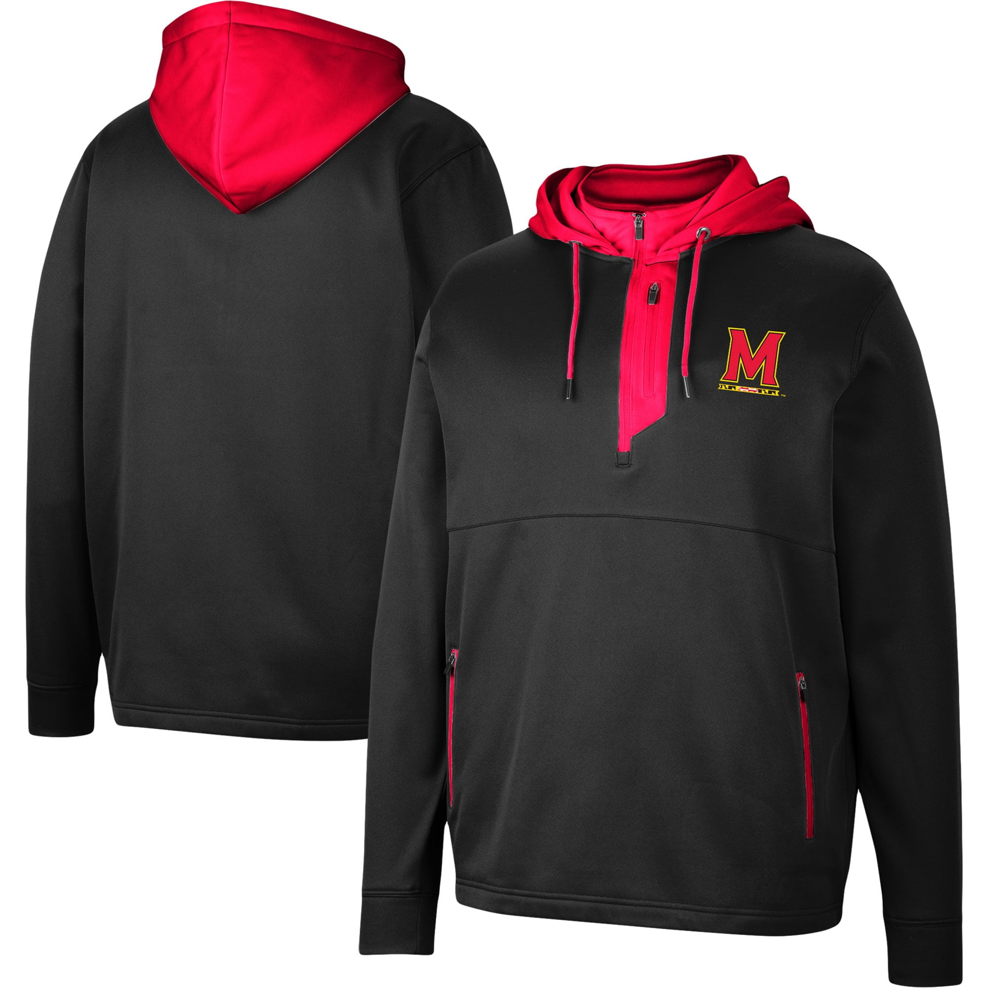 Men's Colosseum Black Clemson Tigers Luge 3.0 Quarter-Zip