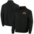 thumbnail image 1 of Men's Colosseum Black Minnesota Golden Gophers Tortugas Logo Quarter-Zip Jacket, 1 of 4