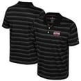thumbnail image 1 of Men's Colosseum  Black Mississippi State Bulldogs Milk Steak Polo, 1 of 3