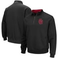 thumbnail image 1 of Men's Colosseum Black Oklahoma Sooners Big & Tall Tortugas Quarter-Zip Jacket, 1 of 3