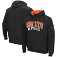 thumbnail image 1 of Men's Colosseum Black Oregon State Beavers Double Arch Pullover Hoodie, 1 of 3