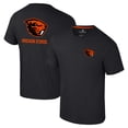 thumbnail image 1 of Men's Colosseum Black Oregon State Beavers Logo Lockup 2-Hit Active Blend T-Shirt, 1 of 3