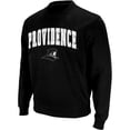thumbnail image 1 of Men's Colosseum Black Providence Friars Arch & Logo Crew Neck Sweatshirt, 1 of 4