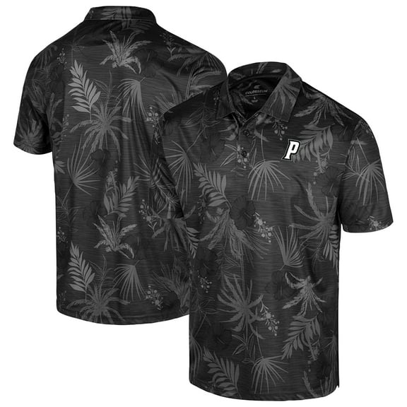 Men's Colosseum Black Providence Friars Palms Team Polo