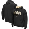 thumbnail image 1 of Men's Colosseum Black Purdue Boilermakers Arch & Logo 3.0 Pullover Hoodie, 1 of 3