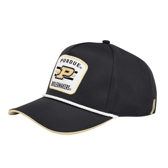 Men's Colosseum Black Purdue Boilermakers Hits the Road Podium Adjustable Hat