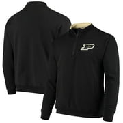 COLOSSEUM ATHLETICS Men's Colosseum Black Purdue Boilermakers Tortugas Logo Quarter-Zip Jacket