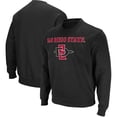 thumbnail image 1 of Men's Colosseum Black San Diego State Aztecs Arch & Logo Tackle Twill Pullover Sweatshirt, 1 of 3
