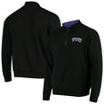 thumbnail image 1 of Men's Colosseum Black TCU Horned Frogs Tortugas Logo Quarter-Zip Jacket, 1 of 3